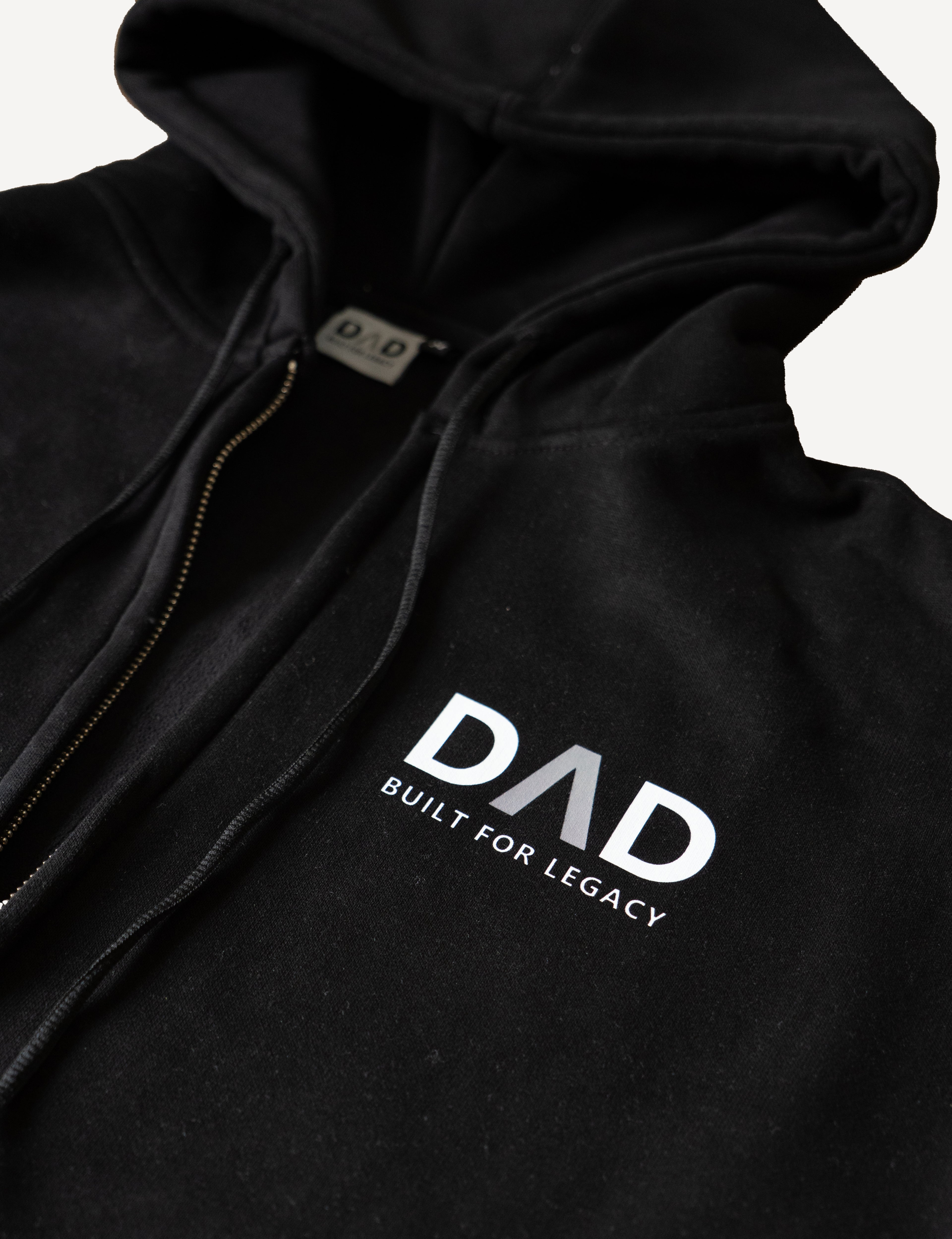 DΛD ZIP Hoodie (Black / Gray )