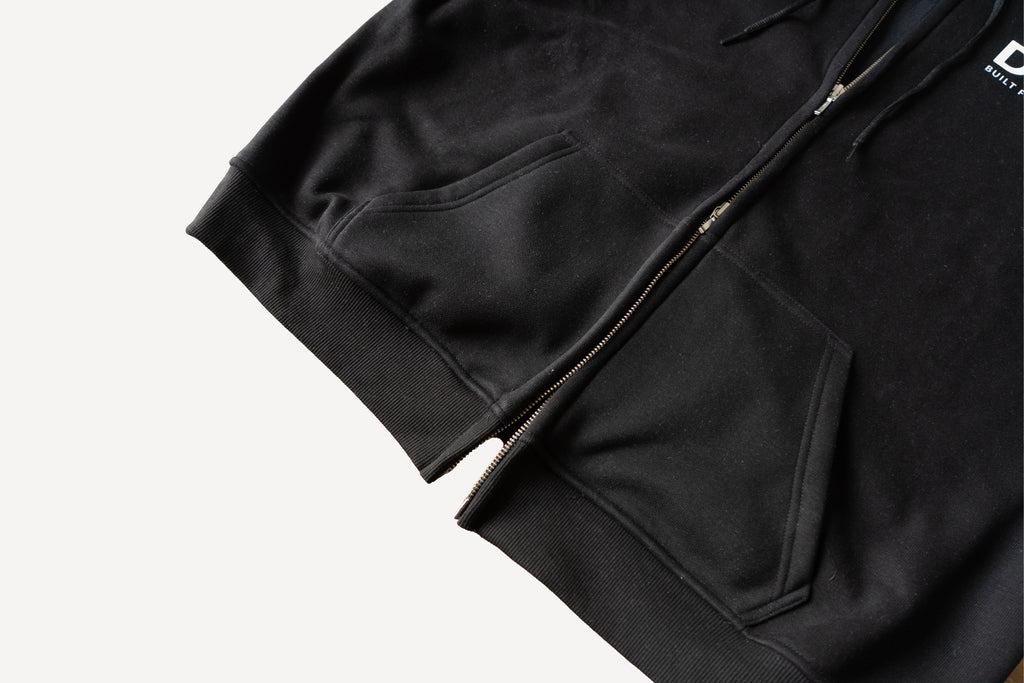 DΛD ZIP Hoodie (Black / Gray )