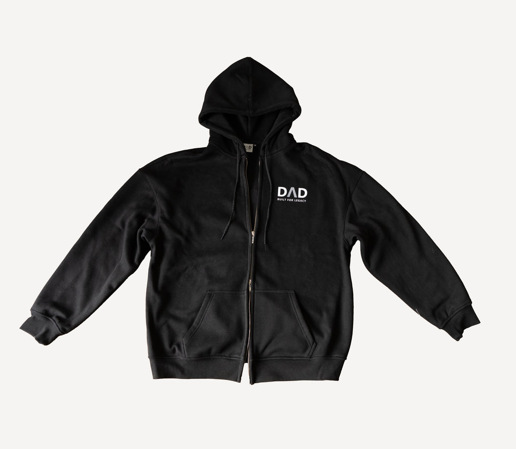DΛD ZIP Hoodie (Black / Gray )