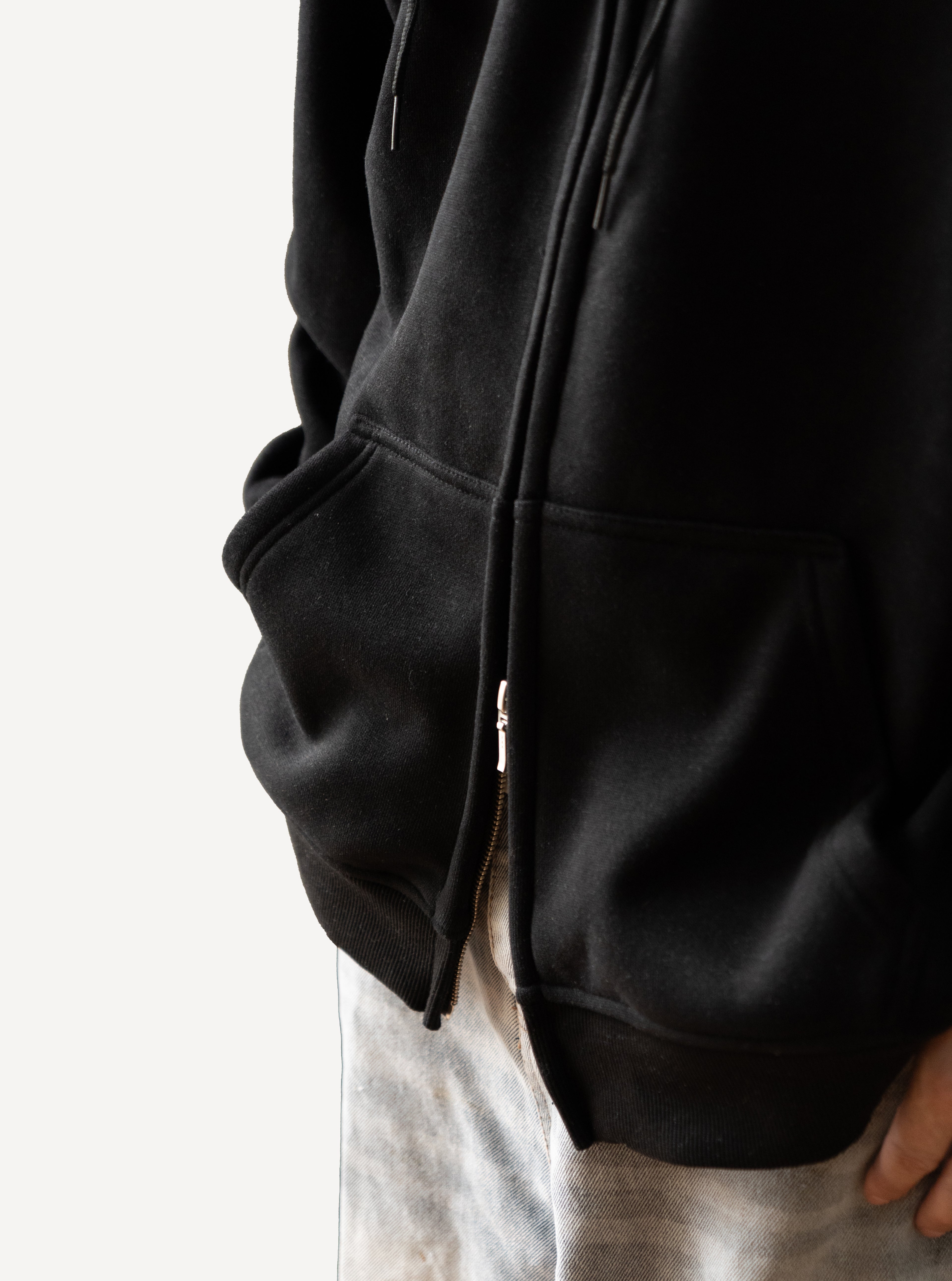 DΛD ZIP Hoodie (Black / Gray )