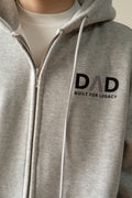 DΛD ZIP Hoodie (Black / Gray )